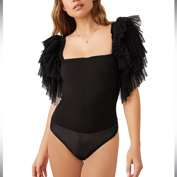 Free People Tops - Free People Kill the Lights Bodysuit Women’s XS Whimsigoth